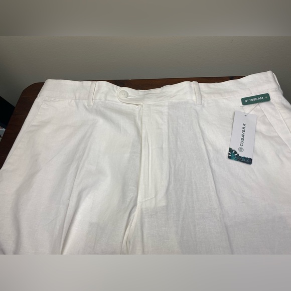 Men’s CuBavera Linen Blend Shorts 36” waist - Picture 7 of 11